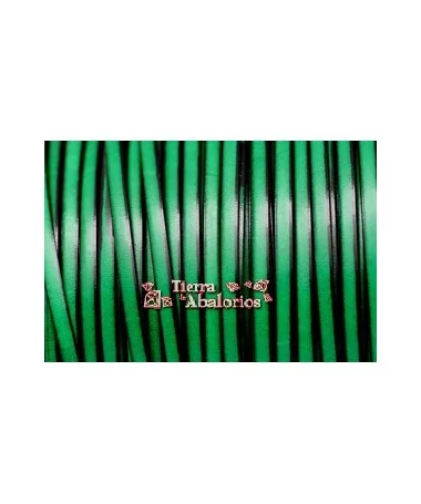 Cuero Plano Vaquetilla 5x2mm - Verde Hierba Cuero Plano Vaquetilla 5x2mm - Verde Hierba