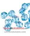 Rondel Facetado 7x4mm Agujero 1,1mm, Aquamarine (50 uds)