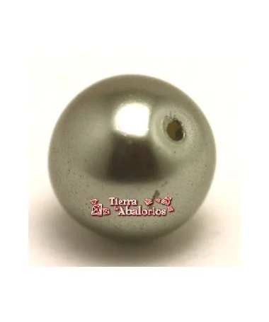 Perla de Cristal Checo 6mm Khaki