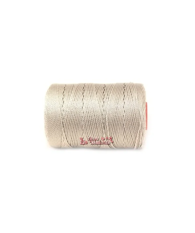 Hilo Trenzado de Nylon 1,5mm - Gris arena Hilo Trenzado de Nylon 1,5mm - Gris arena