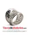 Anillo Ajustable de Plata de Ley con Anilla Central