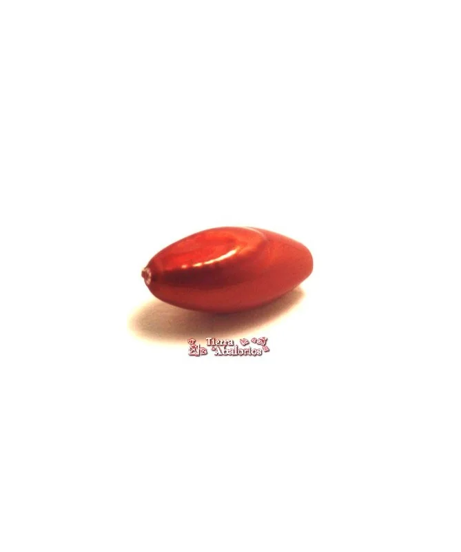 Resina Metalizada 23x11mm Agujero 1mm, Rosa Palo