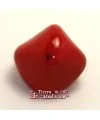 Resina Metalizada Irregular 20mm Agujero 1mm, Rojo