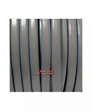 Cuero Regaliz 10x6mm - Gris (metro) Cuero Regaliz 10x6mm - Gris (metro)