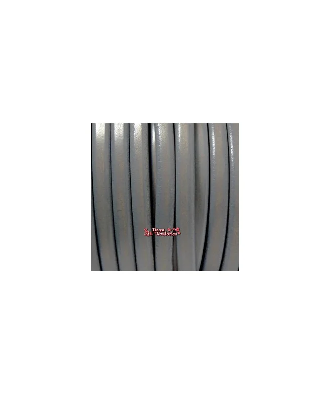 Cuero Regaliz 10x6mm - Gris (metro)