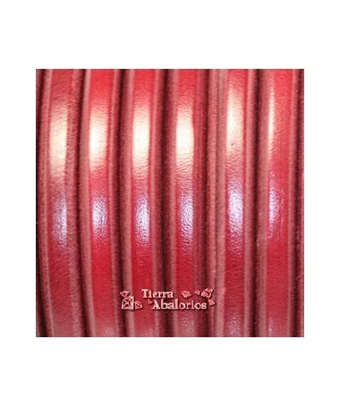 Cuero Regaliz 10x6mm - Granate (metro) Cuero Regaliz 10x6mm - Granate (metro)