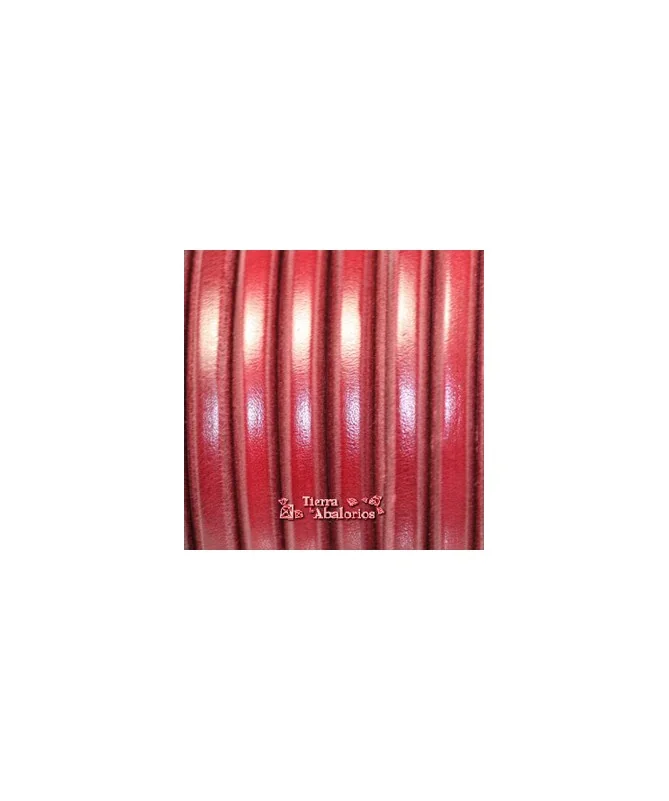 Cuero Regaliz 10x6mm - Granate (metro)