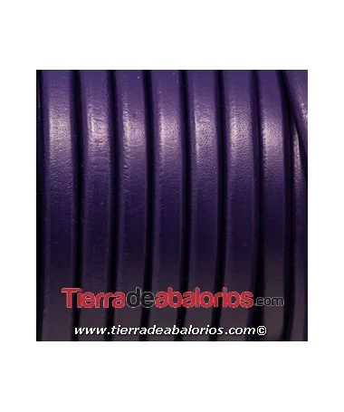 Cuero Regaliz 10x6mm - Morado (metro)