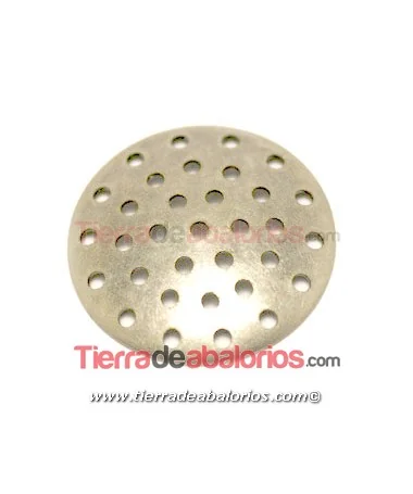 Fornitura Regadera 18mm para Anillo - Plata vieja