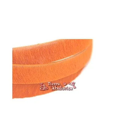 Tira de piel de Potro 20mm Naranja (metro) Tira de piel de Potro 20mm Naranja (metro)