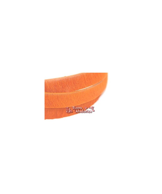 Tira de piel de Potro 20mm Naranja (metro)