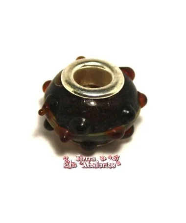 Rondel Pandora 12mm Agujero 4mm Negro