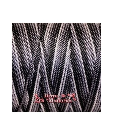Hilo Trenzado de Nylon 1,5mm - Negro Degradee