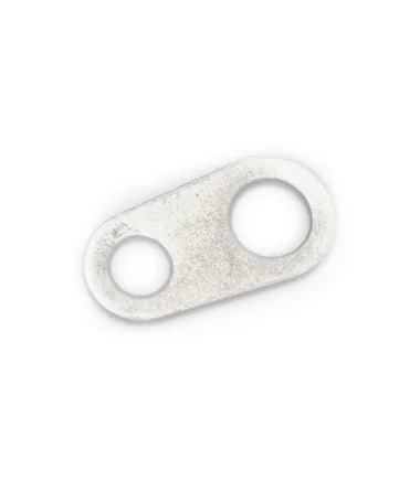 Terminal 6x5mm con 2 Agujeros, Plateado