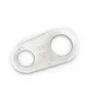 Terminal 6x5mm con 2 Agujeros, Plateado