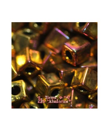 Cubo Miyuki 3x3mm SB462 Metallic Gold Iris