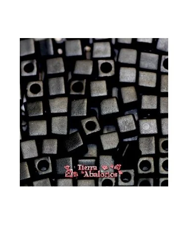 Cubo Miyuki 3x3mm SB401F Negro Mate Cubo Miyuki 3x3mm SB401F Negro Mate