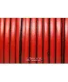 Cuero plano Vaquetilla 5x2mm - Rojo