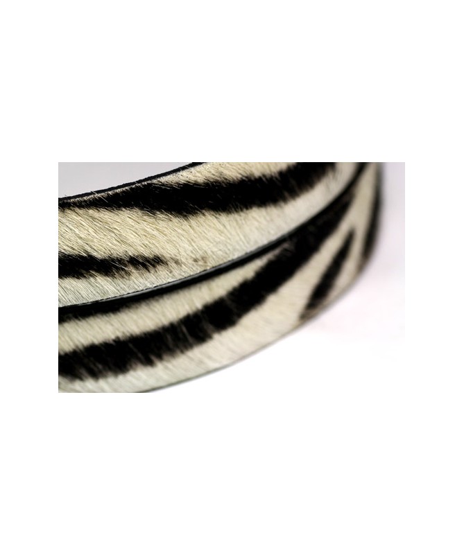 Tira de Piel de Potro 20mm Cebra (20cm)