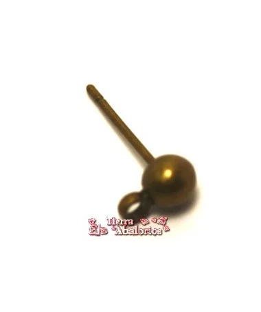 Pendiente Dormilona 4mm, Oro Viejo