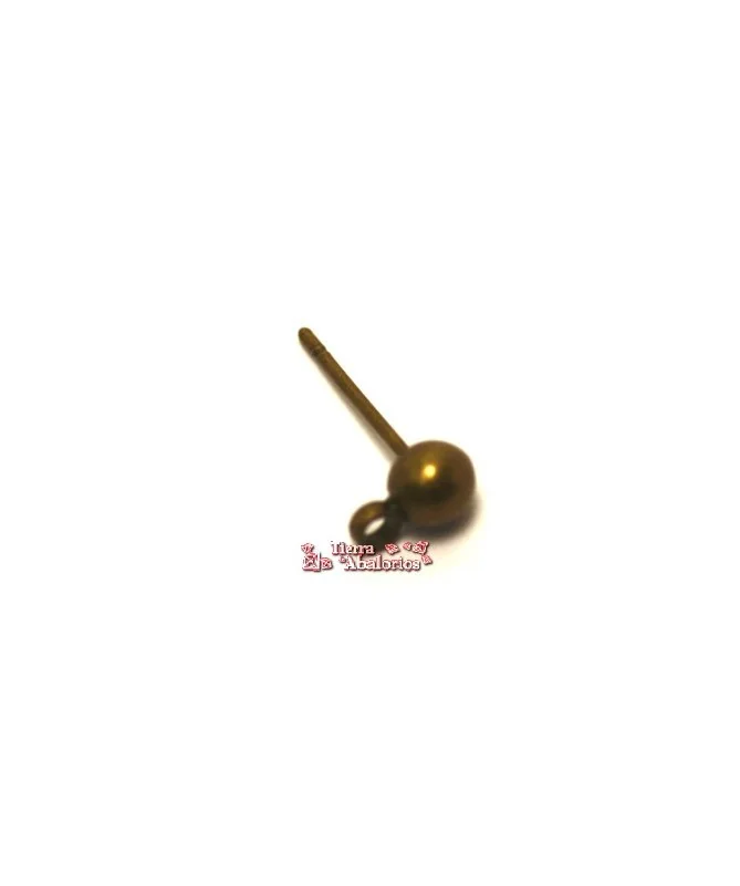 Pendiente Dormilona 4mm, Oro Viejo