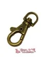 Mosqueton 40mm con anilla giratoria, Oro Viejo