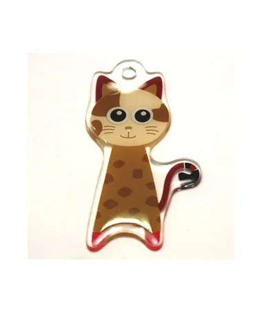 Gato colgante 85mm Beige