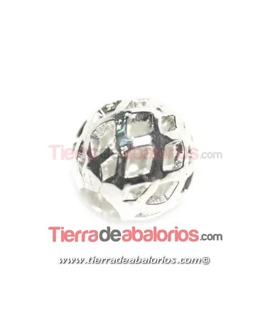 Bola Calada 6mm Agujero 1,5mm, Plateada