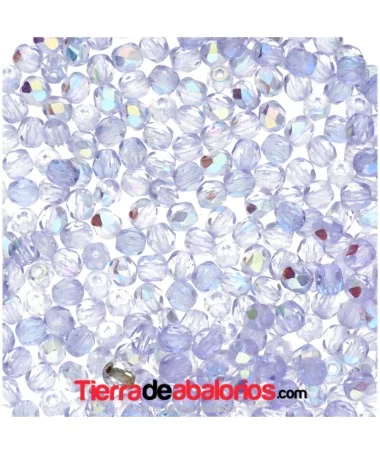 Facetada 4mm Light Sapphire AB