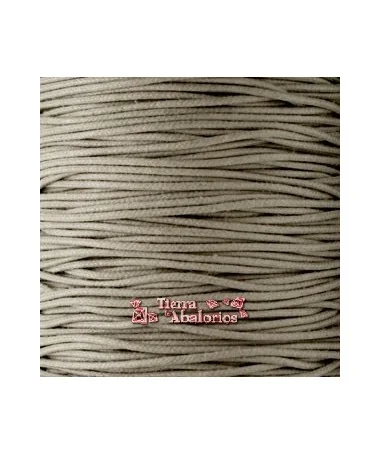 Hilo de Algodón Redondo 1mm - Marrón Grisaceo