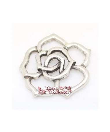 Flor Colgante 34mm, Plateada