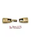 Cierre con Trabilla Agujero 6x3mm, Oro Viejo