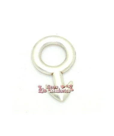 Colgante Masculino 14mm, Plateado Colgante Masculino 14mm, Plateado