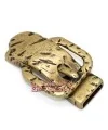 Cierre Hebilla con Imán 42x25mm Agujero 13x2,5mm Oro Viejo