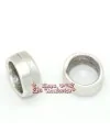Aro Irregular 12x6mm Agujero 10mm, Plateado