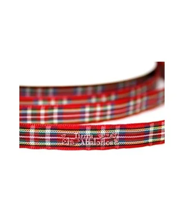 Lazo 10mm Escoces Rojo
