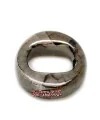 Cerámica Aro 18mm Agujero 10x7mm Blanco Grisaceo