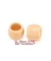 Resina Tubo 17x13mm Agujero 10mm, Capuccino