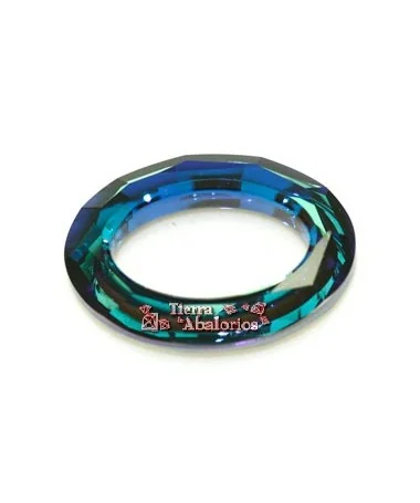 Cosmic Oval Ring Swarovski 22x16mm, Bermuda Blue Cosmic Oval Ring Swarovski 22x16mm, Bermuda Blue