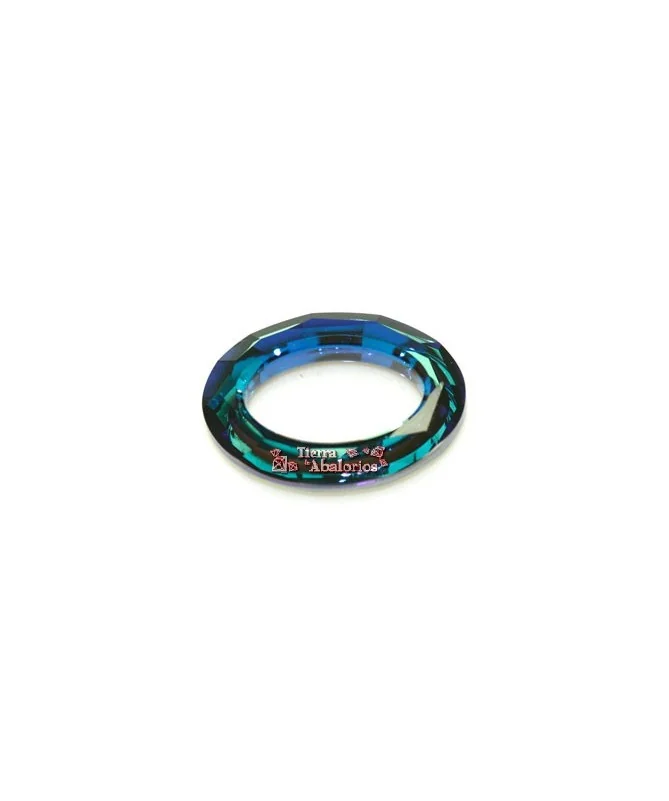 Cosmic Oval Ring Swarovski 22x16mm, Bermuda Blue