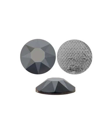 Hotfix Swarovski Xirius SS16, Jet Hematite2x