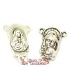 Colgante Virgen para Rosario 22x15 con Anilla, Plateada
