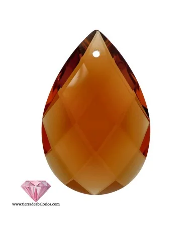 Colgante Almond Preciosa 39x25mm, Topaz