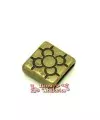 Pasador Baldosa 17x17mm Agujero 13x3mm Oro Viejo