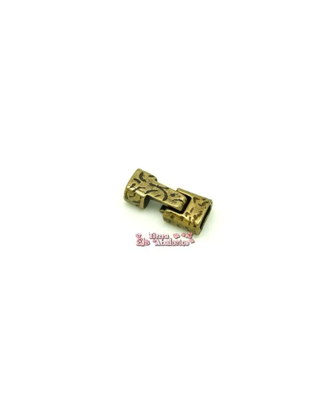 Cierre de Regaliz 33x14mm Agujero 10x6mm, Oro Viejo