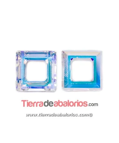 Square Ring Swarovski 20mm, Cristal AB Square Ring Swarovski 20mm, Cristal AB