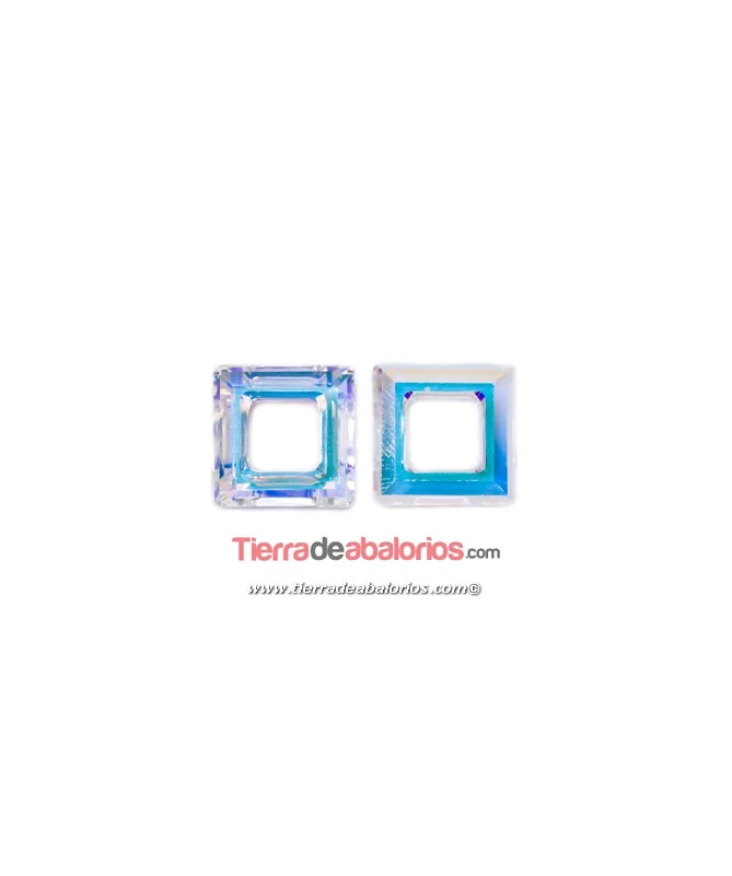 Square Ring Swarovski 20mm, Cristal AB