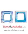 Square Ring Swarovski 20mm, Cristal AB