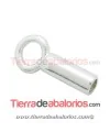 Terminal 6mm Agujero 1,5mm con Anilla, Plata de Ley.