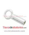 Terminal 6mm Agujero 1,5mm con Anilla, Plata de Ley.